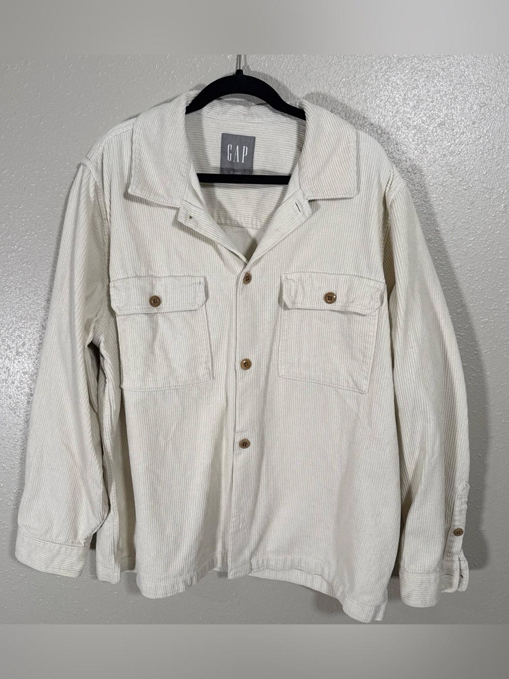 GAP Cream Corduroy Shirt Jacket